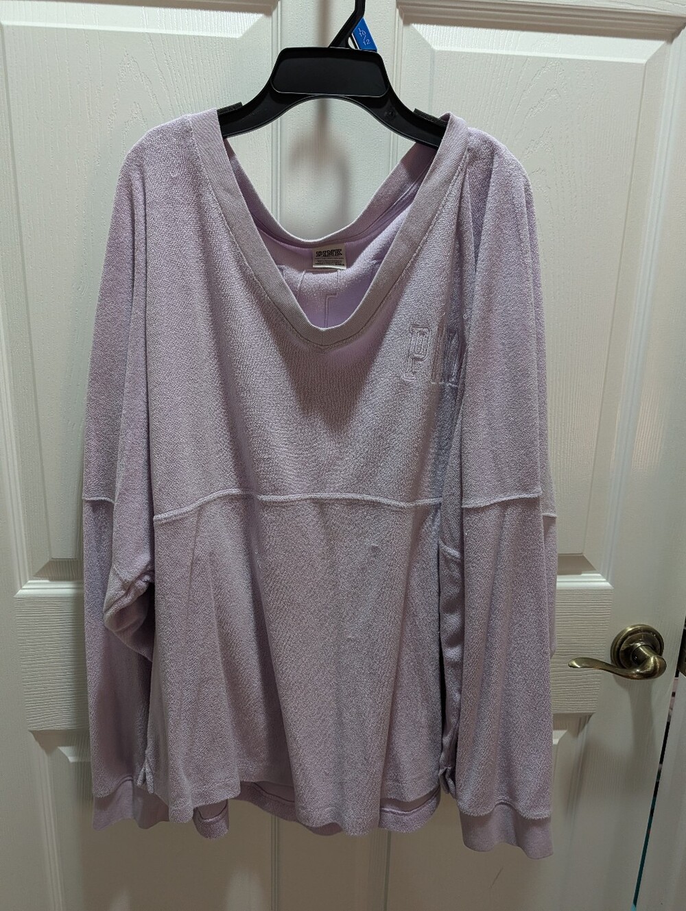 PINK Victoria's Secret Light Lavender Long-Sleeve Sweatshirt